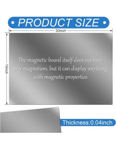 Tablero Magnético Ireer de Acero 76 x 36 cm para Notas 2