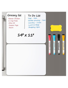 2 Pizarras Blancas Magnéticas Borrables VITEVER 35.6x27.9 cm