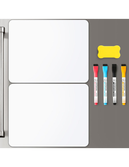 2 Pizarras Blancas Magnéticas Borrables VITEVER 35.6x27.9 cm