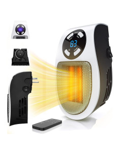 Calefactor Eléctrico Upwsma 450W Compacto con Termostato