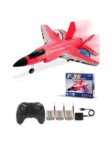 Avián RC F-35 ANTSIR 2 Canales Rojo con Giroscopio