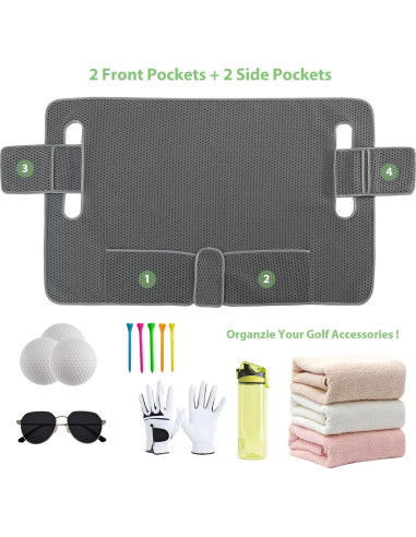 Fundas de Asiento para Carro de Golf AEROiVi GCSC02 Universal