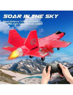 Avián RC F-35 ANTSIR 2 Canales Rojo con Giroscopio 2