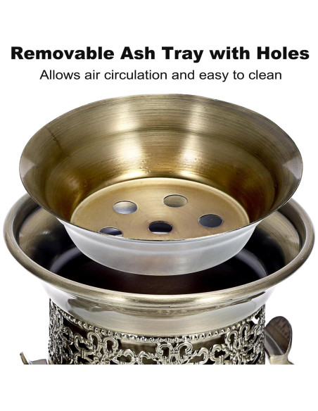 Soporte de Incienso Vintage JUXYES de Zinc 10.7x10.7cm