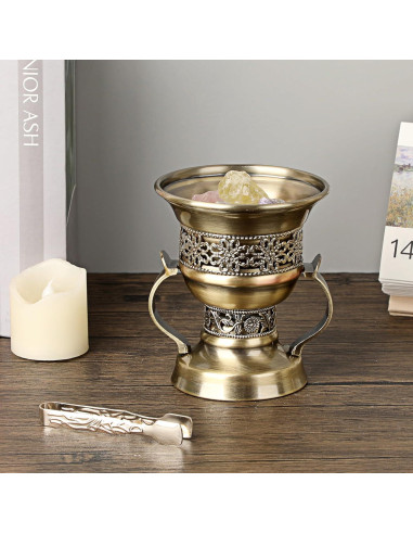 Soporte de Incienso Vintage JUXYES de Zinc 10.7x10.7cm