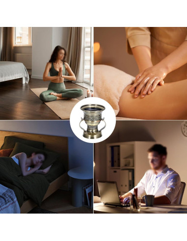 Soporte de Incienso Vintage JUXYES de Zinc 10.7x10.7cm