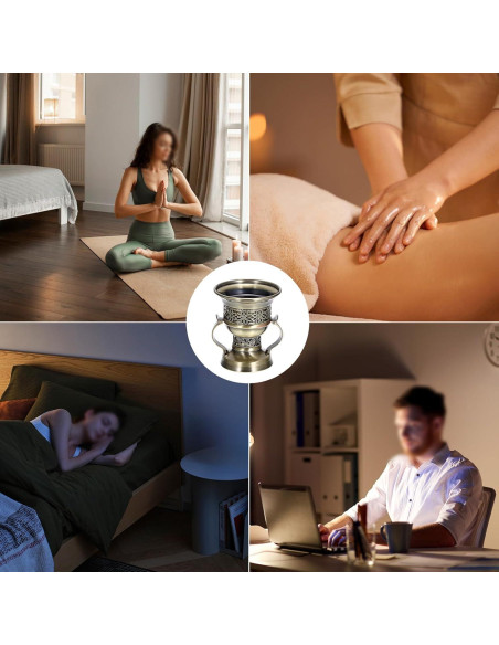 Soporte de Incienso Vintage JUXYES de Zinc 10.7x10.7cm