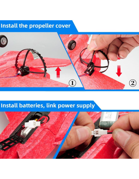 Avián RC F-35 ANTSIR 2 Canales Rojo con Giroscopio