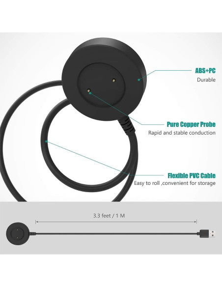 Cargador TUSITA USB para Huawei Watch GT, GT2, Honor Magic