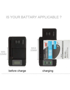 Cargador de Batería Universal LCD RIJER Y-108 para Móviles 2