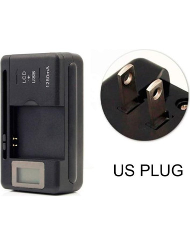 Cargador de Batería Universal LCD RIJER Y-108 para Móviles