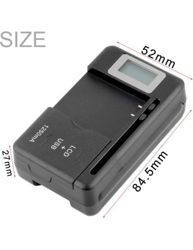 Cargador de Batería Universal LCD RIJER Y-108 para Móviles