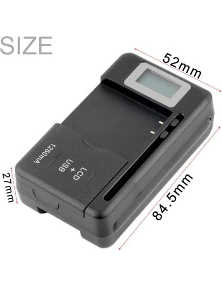 Cargador de Batería Universal LCD RIJER Y-108 para Móviles