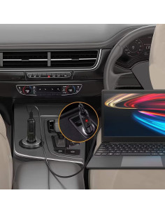 Cargador de Coche 12V para Computadora Portátil SGIN 2m 2