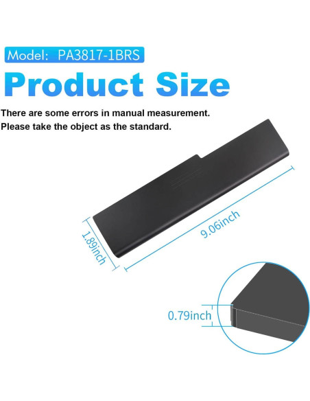 Batería PA3817U-1BRS ZAYAUPVL para Toshiba 10.8V 5200mAh
