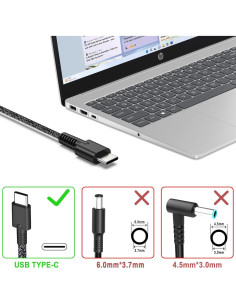 Cargador USB-C 65W DongGuan para Laptop HP y Chromebook 2