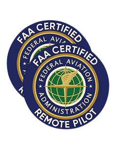 Calcomanía Piloto Remoto eDesign FAA para Drones - 10 cm