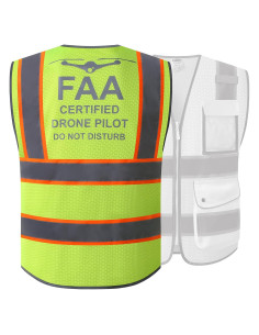 Chaleco de Seguridad JKSafety Alta Visibilidad Amarillo Grande