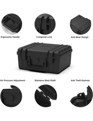 Estuche Duro Impermeable Ant Mag con Espuma 26.2x20.1x11.9 cm