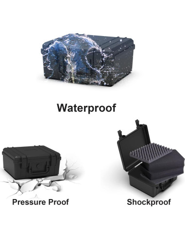 Estuche Duro Impermeable Ant Mag con Espuma 26.2x20.1x11.9 cm