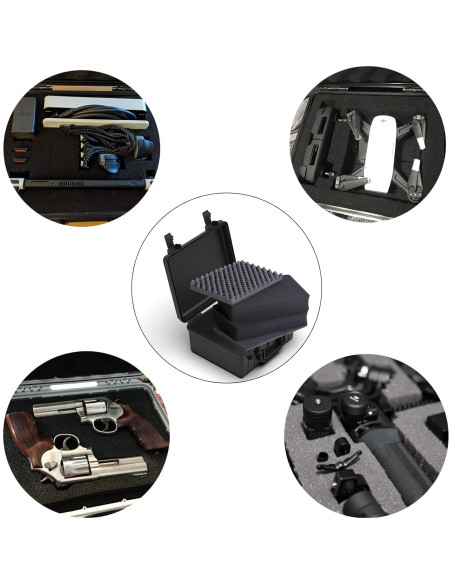 Estuche Duro Impermeable Ant Mag con Espuma 26.2x20.1x11.9 cm