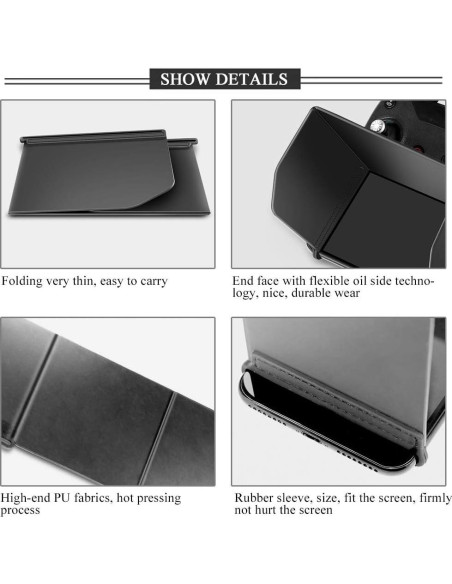 Capota para Monitor Plegable Dilwe L168 para Drones DJI