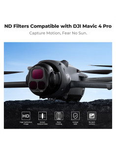 Juego de Filtros ND K&F Concept para DJI Mavic 4 Pro - 4 Filtros ND8 ND16 ND32 ND64 2