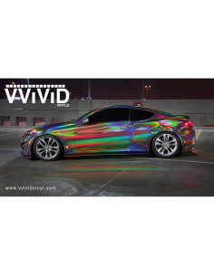 Vinilo Adhesivo Holográfico Negro VViViD 6.1m x 1.5m 2