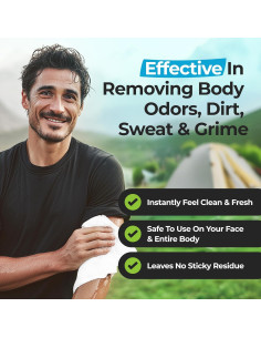 Toallitas Corporales para Camping Uzumist - 50 Unidades XL 2