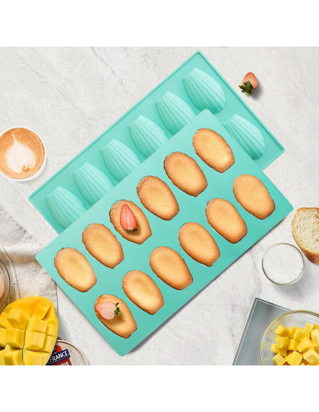 3Pack Molde de Madeleine Antiadherente Zorazio 12 Cavidades