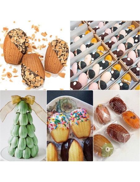 3Pack Molde de Madeleine Antiadherente Zorazio 12 Cavidades