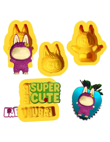 Set de Moldes de Silicona Toni Crafty 4 Piezas 3D