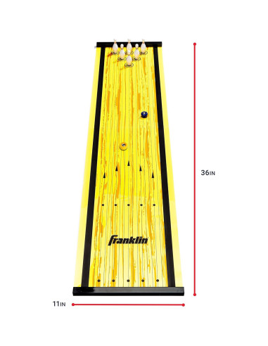 Tapete de Shuffleboard Franklin Sports 91.4x27.9cm con Discos