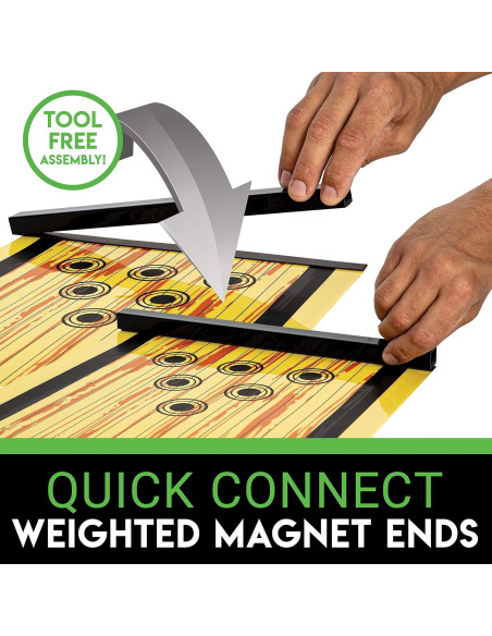 Tapete de Shuffleboard Franklin Sports 91.4x27.9cm con Discos