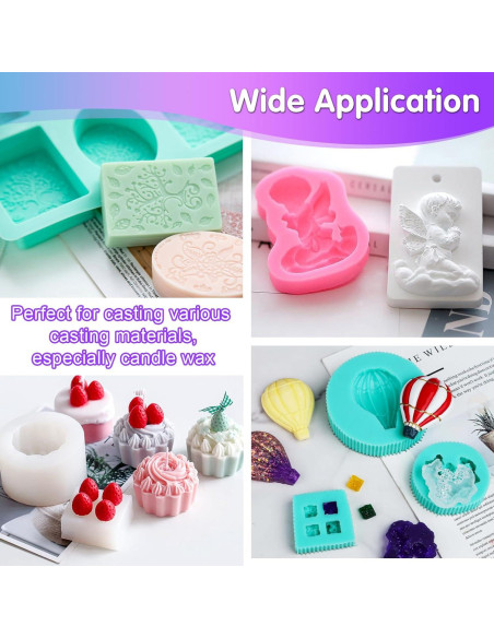 Kit de Moldes de Silicona STARTSO WORLD 2.79kg Verde Jade