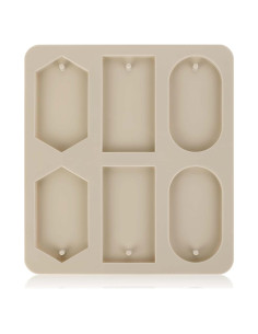 Molde de Resina Epóxica de Silicona Gris 22x19.9cm para DIY