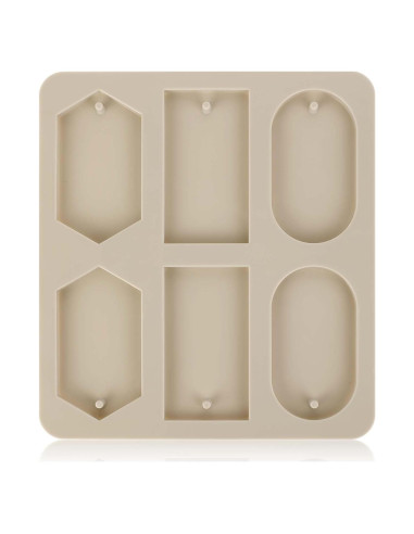 Molde de Resina Epóxica de Silicona Gris 22x19.9cm para DIY