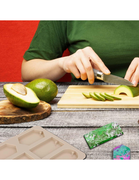 Molde de Resina Epóxica de Silicona Gris 22x19.9cm para DIY