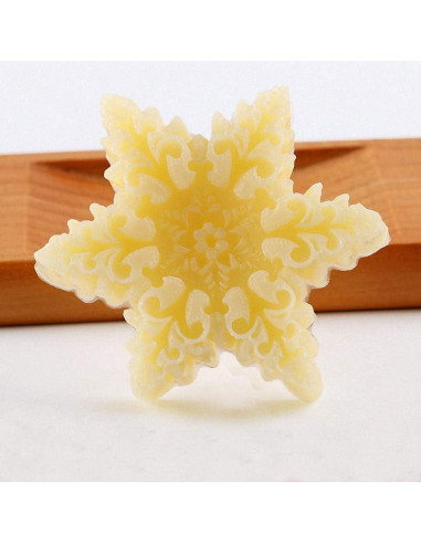 Molde de Silicona Copo de Nieve Rosa MoldFun 11x9 cm