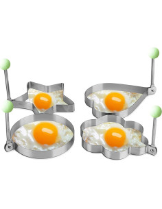 Moldes de Huevo YIKANGHENG Acero Inoxidable 5 Piezas 2