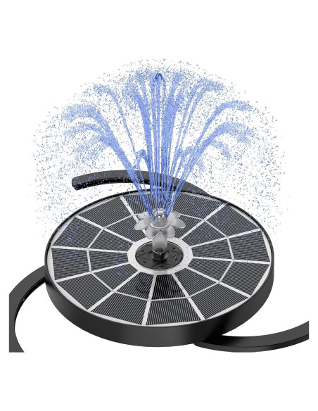 Fuente Solar para Baño de Aves AISITIN 3.7W Panel Vidrio