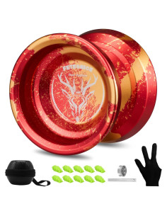 Yoyo Profesional FETESNICE LY001 Metal Rojo para Todos