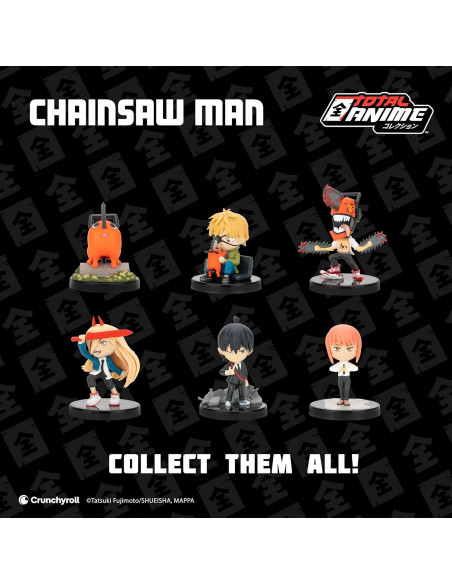 Figuras Chibi Total Anime Chainsaw Man - Paquete de 3