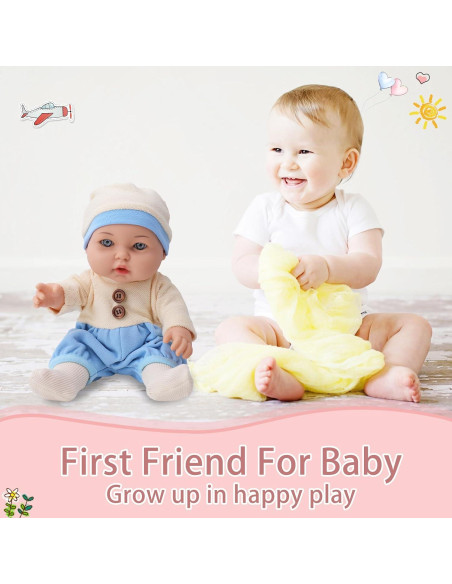 Muñeca de Bebé TUSALMO 30 cm con Accesorios para Niños Muñeca de Bebé TUSALMO 30 cm con Accesorios para Niños