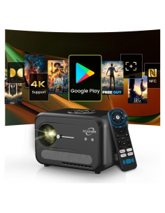 Proyector 4K ZCGIOBN A6 Inteligente con WiFi y Bluetooth