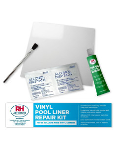 Kit de Reparación de Vinilo para Piscinas RH Adhesives 10x10cm