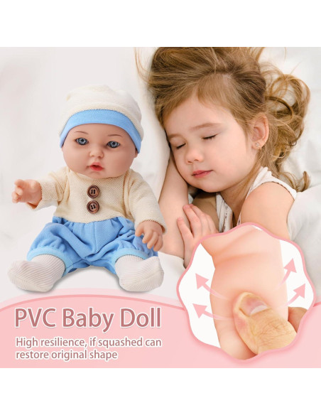 Muñeca de Bebé TUSALMO 30 cm con Accesorios para Niños Muñeca de Bebé TUSALMO 30 cm con Accesorios para Niños