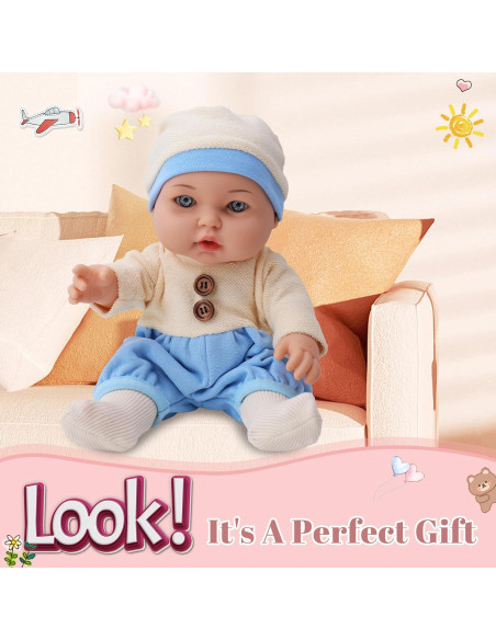 Muñeca de Bebé TUSALMO 30 cm con Accesorios para Niños Muñeca de Bebé TUSALMO 30 cm con Accesorios para Niños