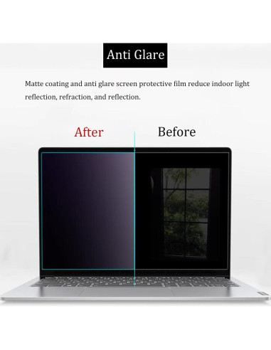 Paquete de 2 Protectores de Pantalla Antirreflejo i-Tensodo 15.6"