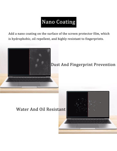 Paquete de 2 Protectores de Pantalla Antirreflejo i-Tensodo 15.6"